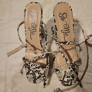 Snakeskin Heels